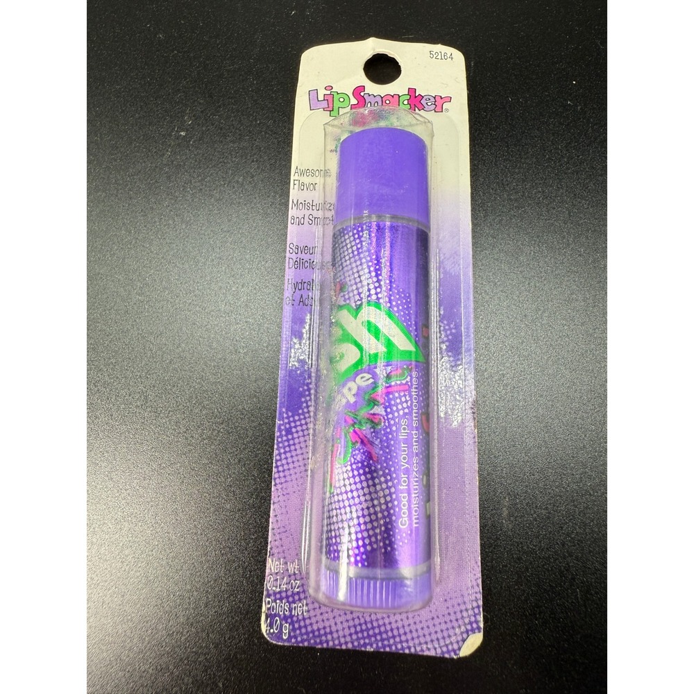 Lip Smacker CRUSH Grape NOS Lip‎ Balm Y2K  Moisturizing  Flavor Collectible